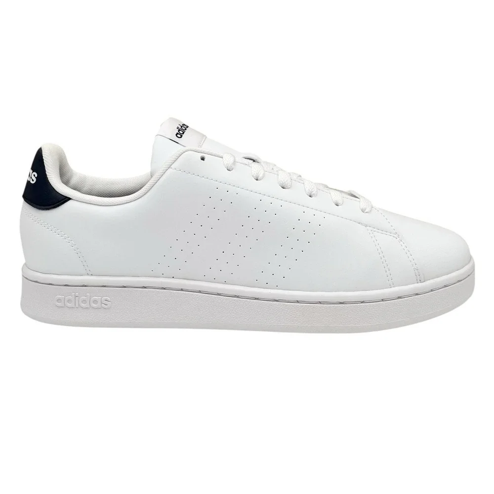 Adidas Advantage Mens Casual Classic Style Shoes Size 10 White/Ink Blue Sneakers